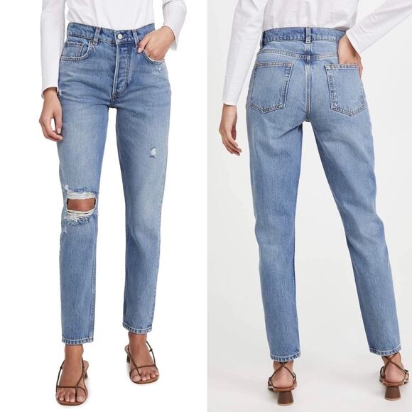 BOYISH The Billy High Rise Skinny Jeans in Great Dictator Blue Wash Size 24 NEW - Picture 12 of 13